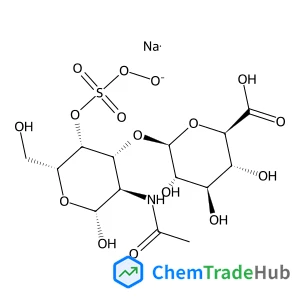 sodium;(2R,3R,4R,5S,6S)-6-[(2R,3R,4R,5R,6R)-3-acetamido-2-hydroxy-6-(hydroxymethyl)-5-oxidooxysulfonyloxyoxan-4-yl]oxy-3,4,5-trihydroxyoxane-2-carboxylic acid