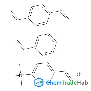 1,4-Bis(ethenyl)benzene;(4-ethenylphenyl)-trimethylazanium;styrene;chloride
