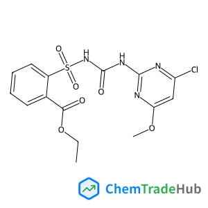 Ethyl 2-{[(4-chloro-6-methoxy-2-pyrimidinyl)carbamoyl]sulfamoyl}benzoate