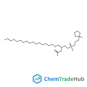 (2R)-2-Acetoxy-3-(hexadecyloxy)propyl 2-(1-methyl-1-pyrrolidiniumyl)ethyl phosphate