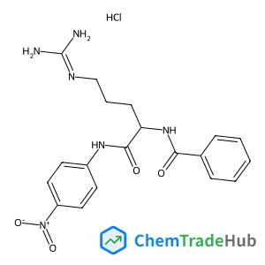 N-(5-Guanidino-1-((4-nitrophenyl)amino)-1-oxopentan-2-yl)benzamide hydrochloride N-(5-Guanidino-1-((4-nitrophenyl)amino)-1-oxopentan-2-yl)benzamide hydrochloride