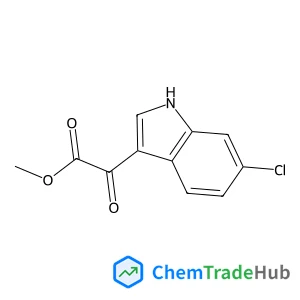 methyl 2-(6-chloro-1H-indol-3-yl)-2-oxoacetate structure