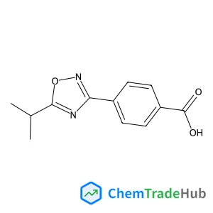 4-(5-Isopropyl-1,2,4-oxadiazol-3-yl)benzoic acid structure