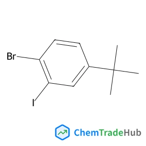 1-Bromo-4-tert-butyl-2-iodo-benzene structure