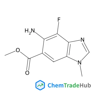Methyl 5-amino-4-fluoro-1-methyl-1H-benzimidazole-6-carboxylate