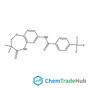 N-(3,3-Dimethyl-4-oxo-2,3,4,5-tetrahydro-1,5-benzoxazepin-7-yl)-4-(trifluoromethyl)benzamide Chemical_Structure_Of