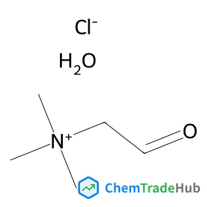 N,N,N-Trimethyl-2-oxoethanaminium chloride hydrate (1:1:1) structure