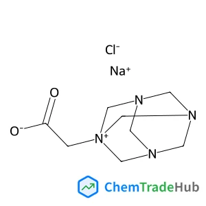 Sodium chloride 3,5,7-triaza-1-azoniatricyclo[3.3.1.1~3,7~]dec-1-ylacetate (1:1:1)