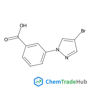 3-(4-bromo-1H-pyrazol-1-yl)benzoic acid Chemical_Structure_Of