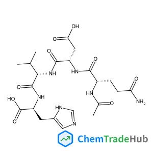 N~2~-Acetyl-L-glutaminyl-L-alpha-aspartyl-L-valyl-L-histidine