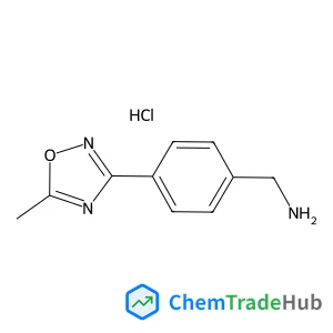 1-[4-(5-Methyl-1,2,4-oxadiazol-3-yl)phenyl]methanamine hydrochloride (1:1)