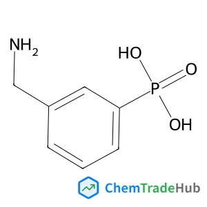 [3-(aminomethyl)phenyl]phosphonic acid structure