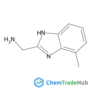 (4-Methyl-1H-benzo[d]imidazol-2-yl)methanamine structure