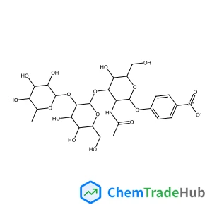 4-Nitrophenyl 6-deoxy-alpha-L-galactopyranosyl-(1->2)-beta-D-galactopyranosyl-(1->3)-2-acetamido-2-deoxy-beta-D-glucopyranoside