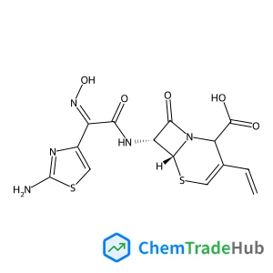 (6R,7R)-7-{[(2Z)-2-(2-Amino-1,3-thiazol-4-yl)-2-(hydroxyimino)acetyl]amino}-8-oxo-3-vinyl-5-thia-1-azabicyclo[4.2.0]oct-3-ene-2-carboxylic acid