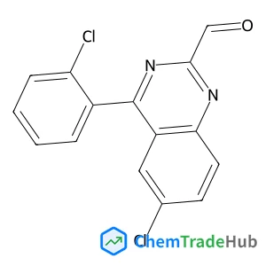 6-Chloro-4-(o-chlorophenyl)-2-quinazolinecarboxaldehyde 6-Chloro-4-(o-chlorophenyl)-2-quinazolinecarboxaldehyde