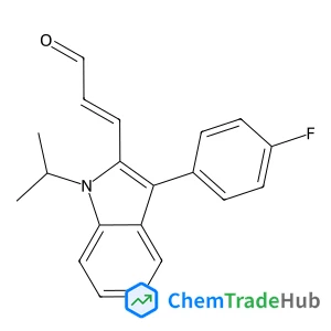 (E)-3-(3-(4-Fluorophenyl)-1-isopropyl-1H-indol-2-yl)acrylaldehyde