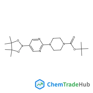 tert-Butyl 4-(5-(4,4,5,5-tetramethyl-1,3,2-dioxaborolan-2-yl)pyrimidin-2-yl)piperazine-1-carboxylate