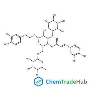 [6-[2-(3,4-dihydroxyphenyl)ethoxy]-5-hydroxy-4-(3,4,5-trihydroxy-6-methyloxan-2-yl)oxy-2-[(3,4,5-trihydroxy-6-methyloxan-2-yl)oxymethyl]oxan-3-yl] (E)-3-(3,4-dihydroxyphenyl)prop-2-enoate
