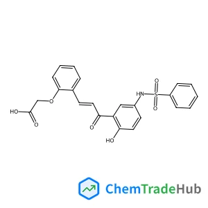 [2-(3-{2-Hydroxy-5-[(phenylsulfonyl)amino]phenyl}-3-oxo-1-propen-1-yl)phenoxy]acetic acid