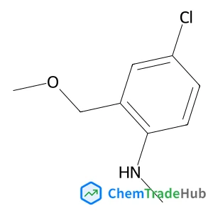 4-Chloro-2-(methoxymethyl)-N-methylaniline structure