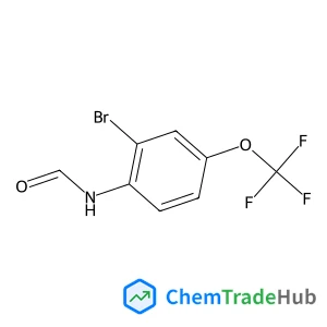 N-[2-Bromo-4-(trifluoromethoxy)phenyl]formamide structure