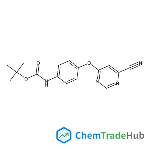 2-Methyl-2-propanyl {4-[(6-cyano-4-pyrimidinyl)oxy]phenyl}carbamate
