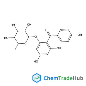 Iriflophenone 2-O-rhamnoside structure