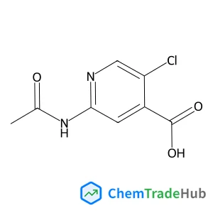 2-Acetamido-5-chloroisonicotinic acid structure 2-Acetamido-5-chloroisonicotinic acid structure
