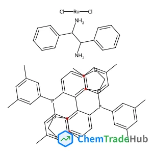 [4-[5-bis(3,5-dimethylphenyl)phosphanyl-1,3-benzodioxol-4-yl]-1,3-benzodioxol-5-yl]-bis(3,5-dimethylphenyl)phosphane;dichlororuthenium;(1S,2S)-1,2-diphenylethane-1,2-diamine