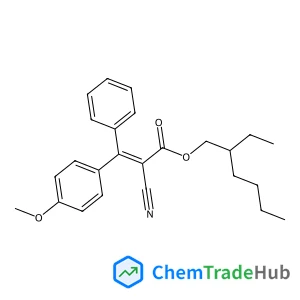 2-Ethylhexyl 2-cyano-3-(4-methoxyphenyl)-3-phenylacrylate 2-Ethylhexyl 2-cyano-3-(4-methoxyphenyl)-3-phenylacrylate