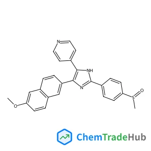 4-(4-(6-methoxynaphthalen-2-yl)-2-(4-(methylsulfinyl)phenyl)-1H-imidazol-5-yl)pyridine