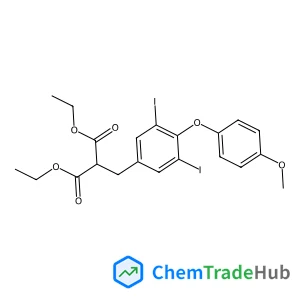 Diethyl 2-(3,5-diiodo-4-(4-methoxyphenoxy)benzyl)malonate