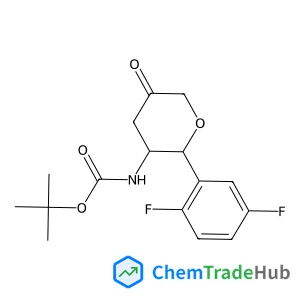 tert-butyl ((2R,3S)-2-(2,5-difluorophenyl)-5-oxotetrahydro-2H-pyran-3-yl)carbamate
