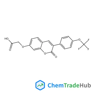 ({2-OXO-3-[4-(TRIFLUOROMETHOXY)PHENYL]-2H-CHROMEN-7-YL}OXY)ACETIC ACID