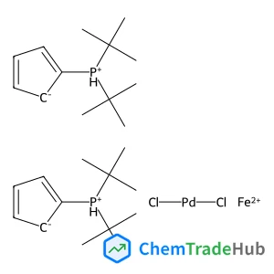 ditert-butyl(cyclopentyl)phosphane; ditert-butyl(cyclopentyl)phosphane; dichloropalladium; iron