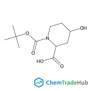 (2S,4R)-1-(tert-Butoxycarbonyl)-4-hydroxypiperidine-2-carboxylic acid (2S,4R)-1-(tert-Butoxycarbonyl)-4-hydroxypiperidine-2-carboxylic acid