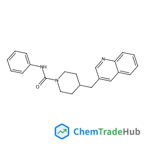 N-phenyl-4-(quinolin-3-ylmethyl)piperidine-1-carboxamide structure N-phenyl-4-(quinolin-3-ylmethyl)piperidine-1-carboxamide structure