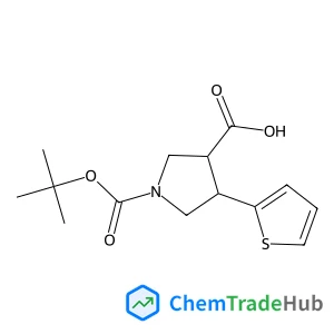 (3S,4S)-1-(tert-Butoxycarbonyl)-4-(thiophen-2-yl)pyrrolidine-3-carboxylic acid