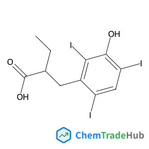 2-(3-Hydroxy-2,4,6-triiodobenzyl)butanoic acid