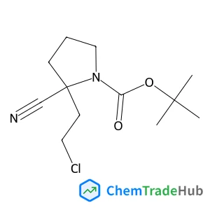 2-Methyl-2-propanyl 2-(2-chloroethyl)-2-cyano-1-pyrrolidinecarboxylate