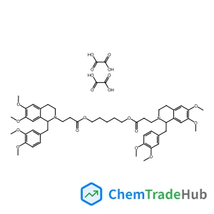(R)-Pentane-1,5-diyl bis(3-((R)-1-(3,4-dimethoxybenzyl)-6,7-dimethoxy-3,4-dihydroisoquinolin-2(1H)-yl)propanoate) dioxalate