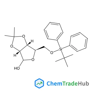 (3AR,6R,6AR)-6-[[TERT-BUTYL(DIPHENYL)SILYL]OXYMETHYL]-2,2-DIMETHYL-3A,4,6,6A-TETRAHYDROFURO[3,4-D][1,3]DIOXOL-4-OL
