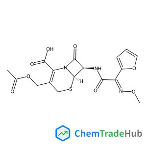 (6R,7R)-3-(Acetoxymethyl)-7-{[(2E)-2-(2-furyl)-2-(methoxyimino)acetyl]amino}-8-oxo-5-thia-1-azabicyclo[4.2.0]oct-2-ene-2-carboxylic acid