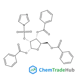 1,3,5-Tri-O-benzoyl-2-O-(1H-imidazol-1-ylsulfonyl)-alpha-D-ribofuranose