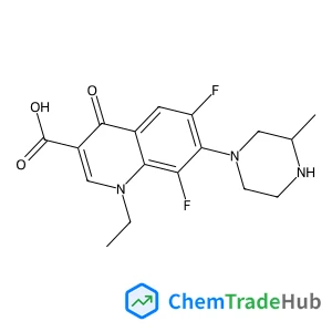 1-Ethyl-6,8-difluoro-7-(3-methyl-1-piperazinyl)-4-oxo-1,4-dihydro-3-quinolinecarboxylic acid