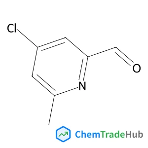 4-Chloro-6-methyl-2-pyridinecarbaldehyde structure