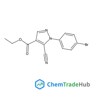 Ethyl 1-(4-bromophenyl)-5-cyano-1H-pyrazole-4-carboxylate