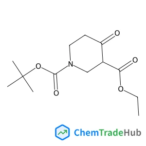 3-Ethyl 1-(2-methyl-2-propanyl) 4-oxo-1,3-piperidinedicarboxylate