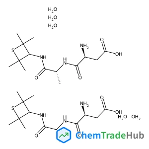 L-alpha-Aspartyl-N-(2,2,4,4-tetramethyl-3-thietanyl)-D-alaninamide hydrate (2:5)